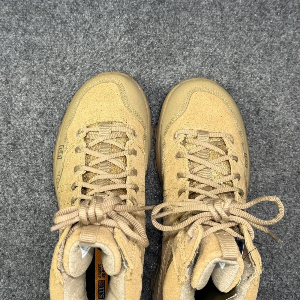 5.11 Tactical Cable Hiker Boots Mens 7.5 Coyote Tan Suede Athletic Outdoor Trail